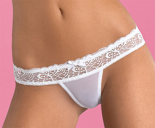 Průhledné sexy tanga Obsessive Papilio panties