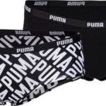 Černobílé dámské sportovní kalhotky Puma Hipster