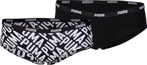 Černobílé dámské sportovní kalhotky Puma Hipster