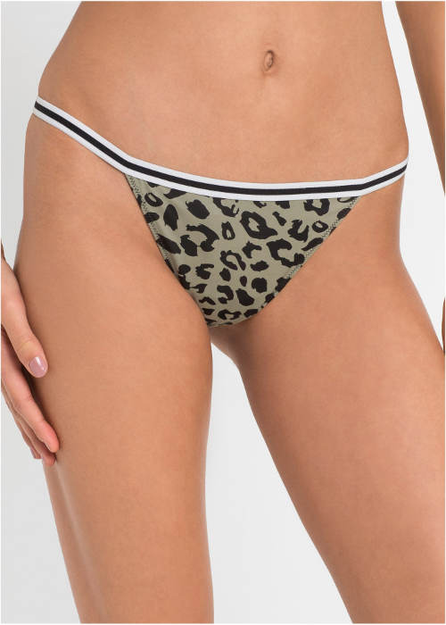 Tanga kalhotky s leopardím vzorem