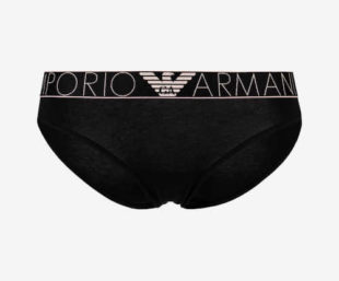 Černé dámské kalhotky v komfortním střihu Emporio Armani