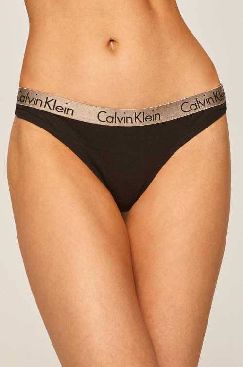 Dámská moderní tanga Thong Calvin Klein z příjemného materiálu