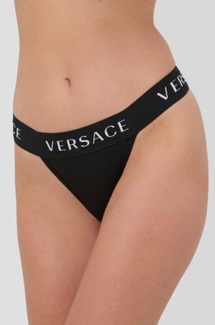 Dámská bavlněná tanga Versace s pružným širším pasem