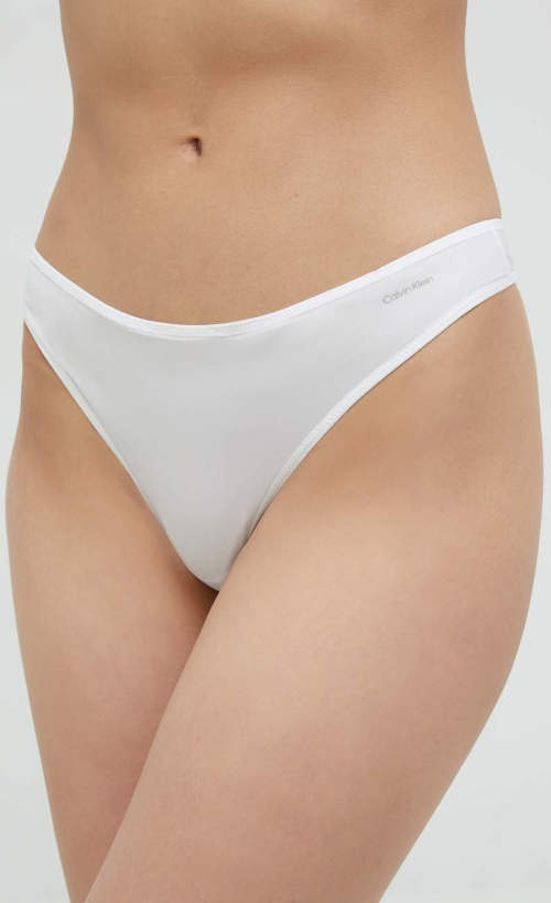 Bílá dámská tanga Calvin Klein levně