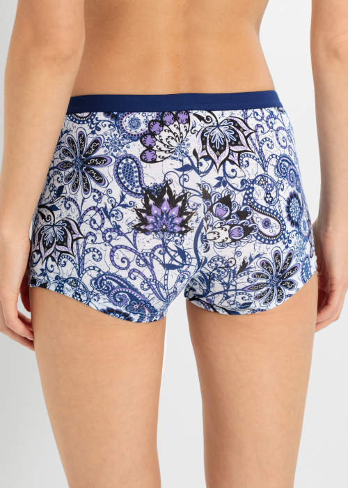 Pohodlné kalhotky boxerky s květinovým vzorem