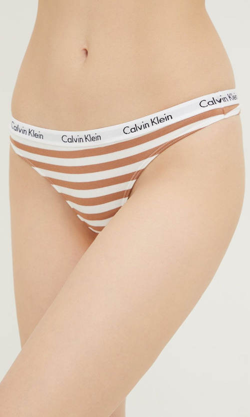 Sada tři párů tanga kalhotek Calvin Klein